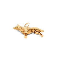 14K Gold Dog Charm