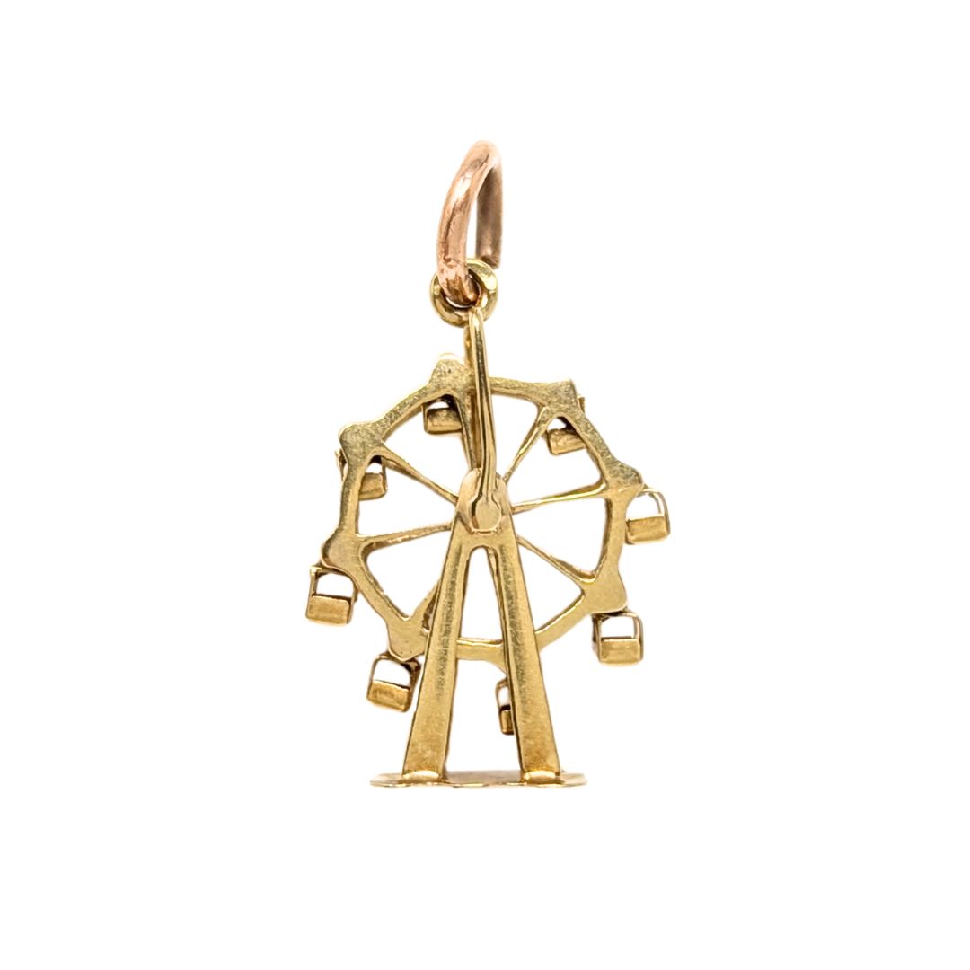 14K Gold Ferris Wheel Charm