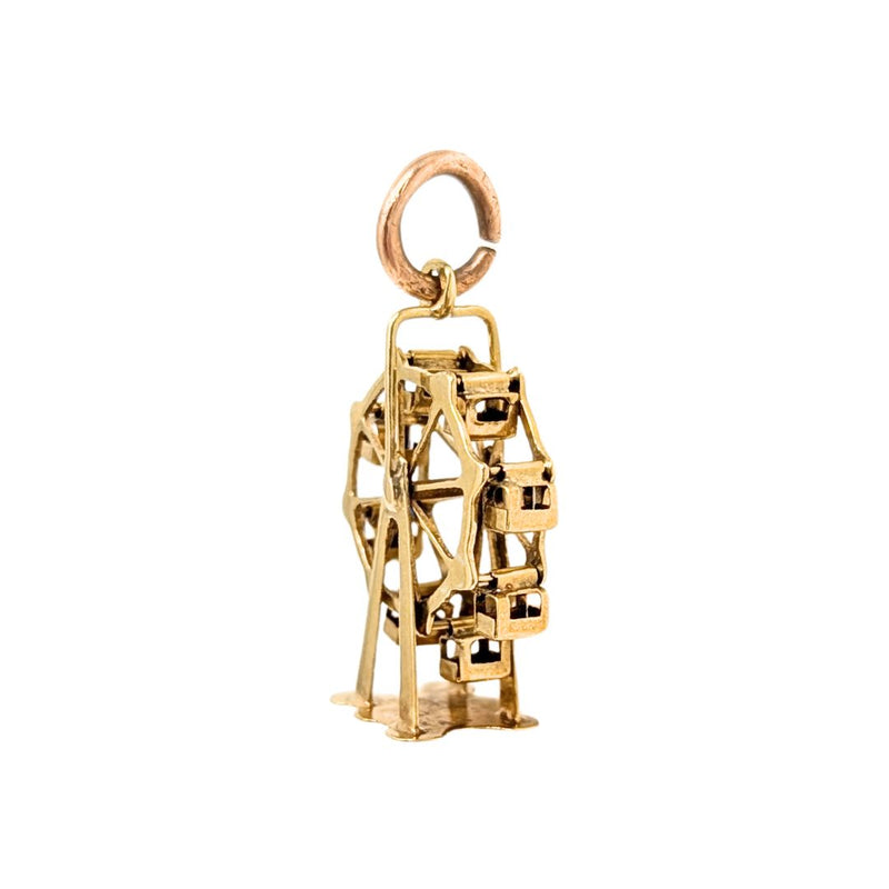 14K Gold Ferris Wheel Charm