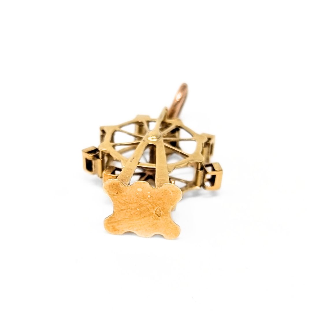 14K Gold Ferris Wheel Charm