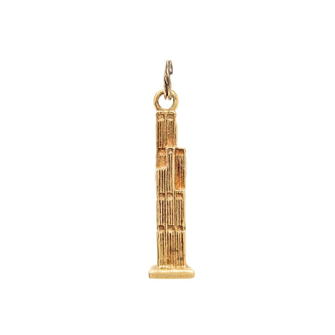 14K Gold Sears Tower Chicago Charm