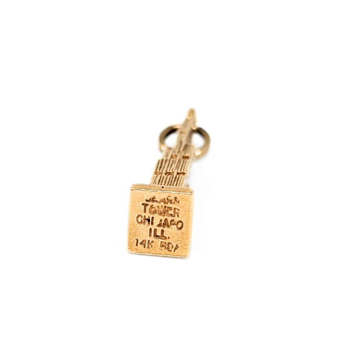 14K Gold Sears Tower Chicago Charm