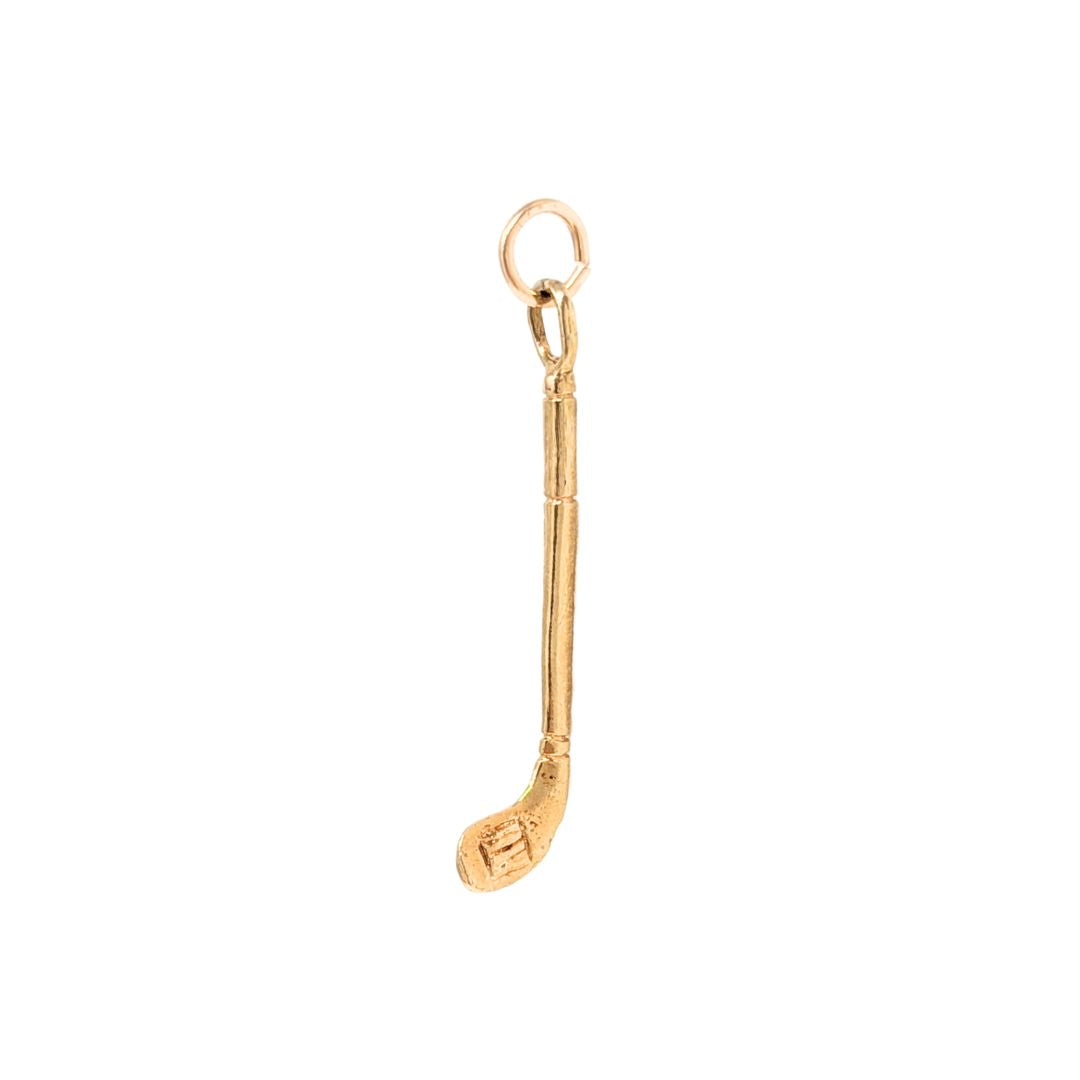 14K Gold Golf Club Charm