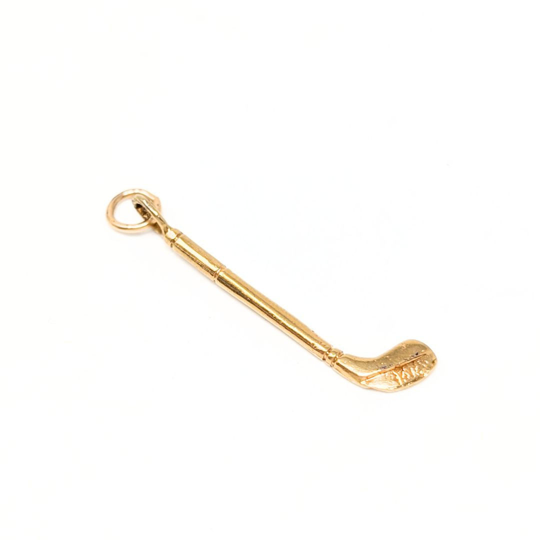 14K Gold Golf Club Charm