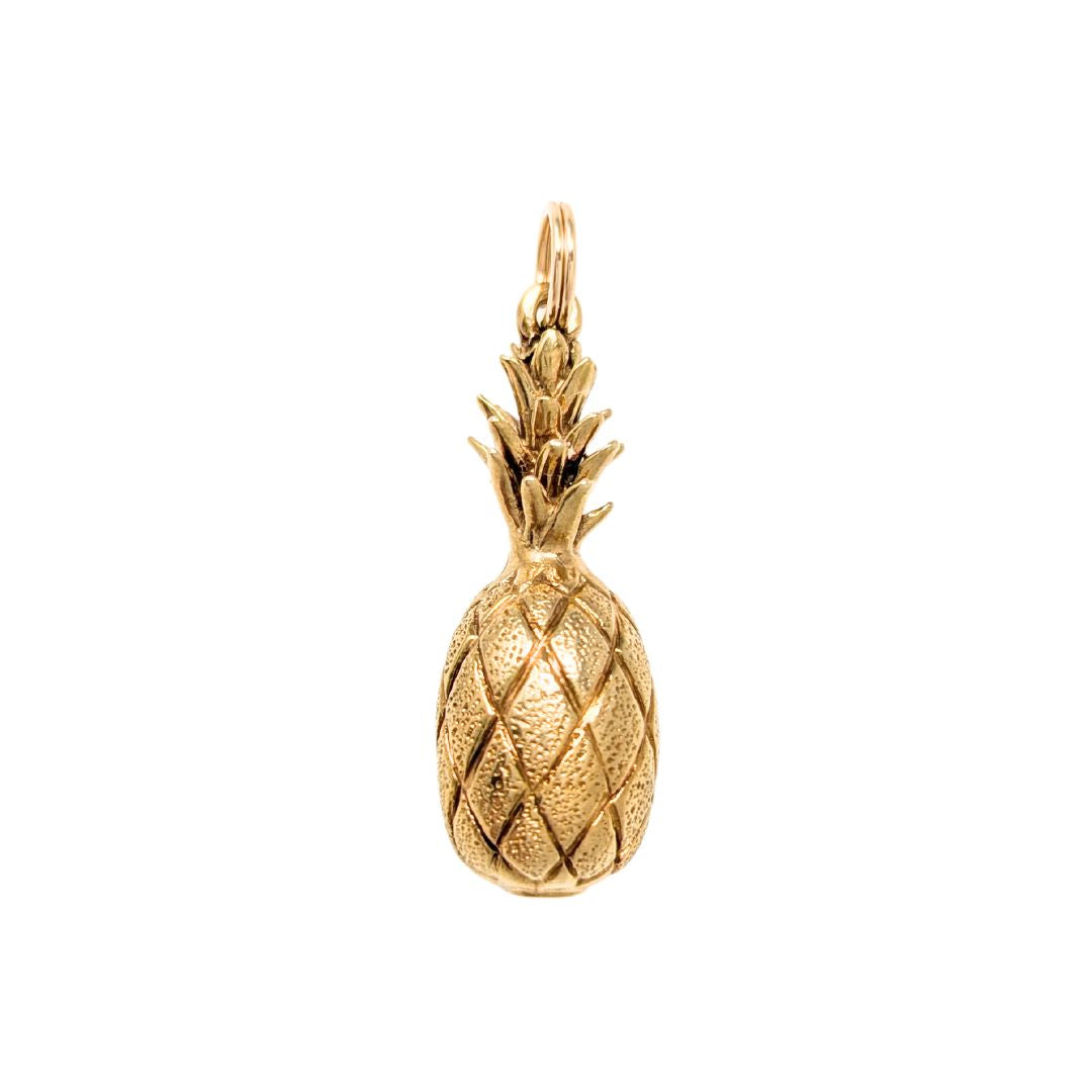 14K Gold Pineapple Charm