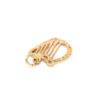 14K Gold Irish Harp Charm