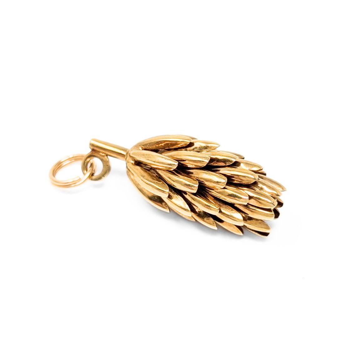 14K Gold Banana Bunch Charm