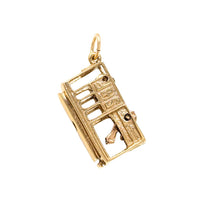 14K Gold Cable Car Charm