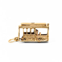 14K Gold Cable Car Charm