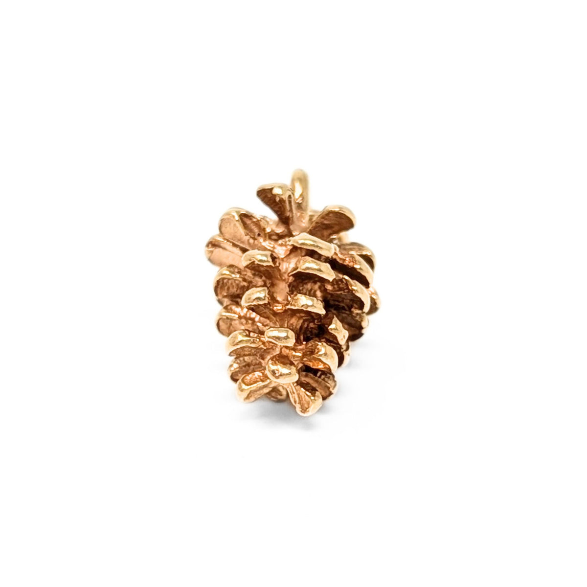 14K Gold Pinecone Charm