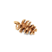 14K Gold Pinecone Charm