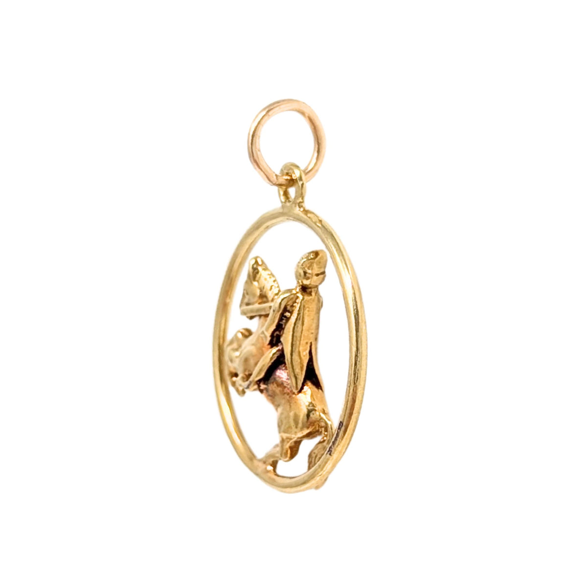 14K Gold Equine Charm/ Pendant