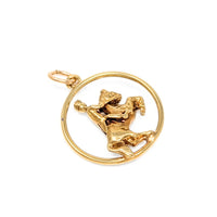 14K Gold Equine Charm/ Pendant