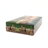 Vintage Kashmiri Lacquered Trinket Box