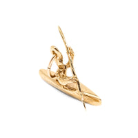 14K Gold Kayaking Charm