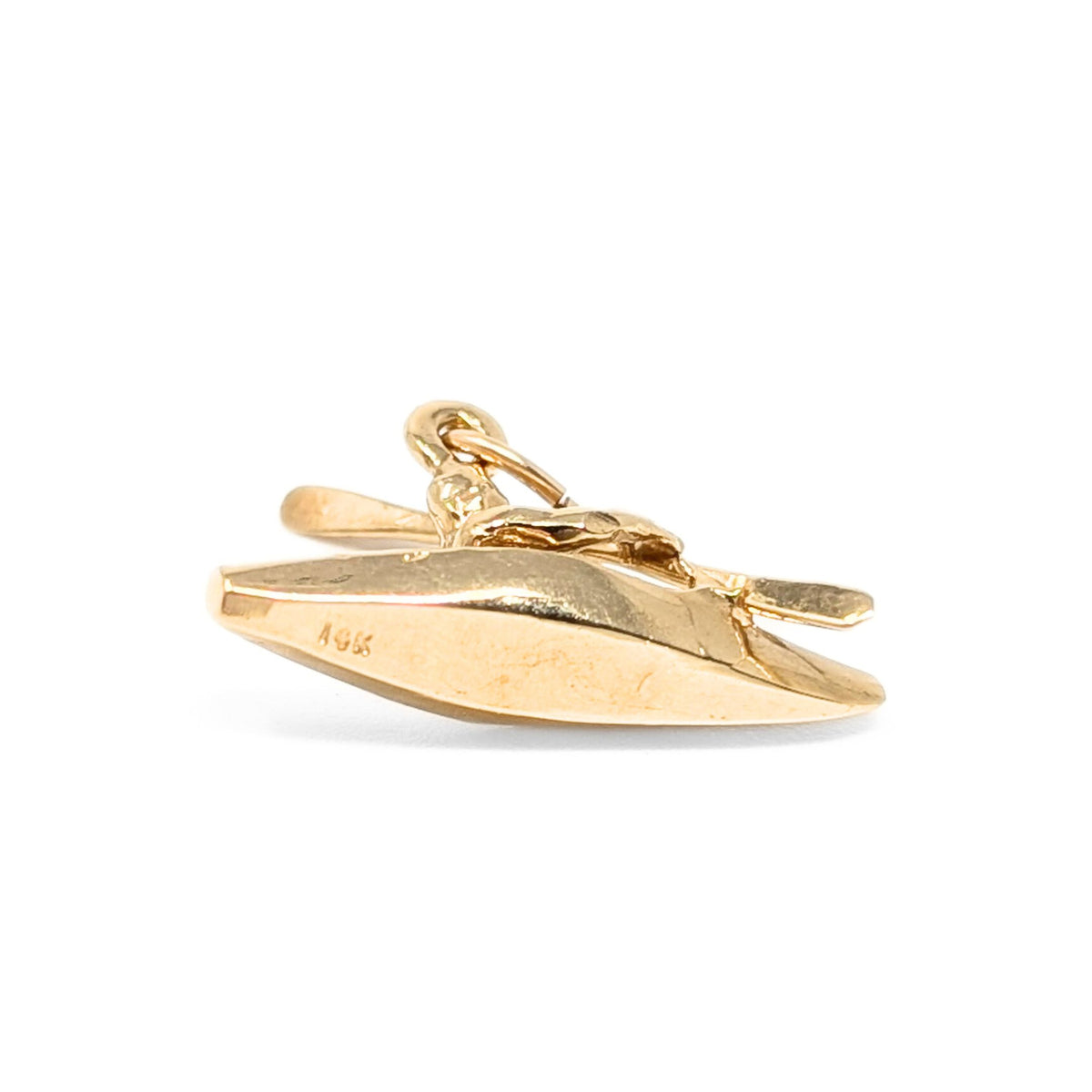 14K Gold Kayaking Charm