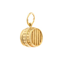 14K Gold Bourbon Barrel Charm