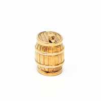 14K Gold Bourbon Barrel Charm