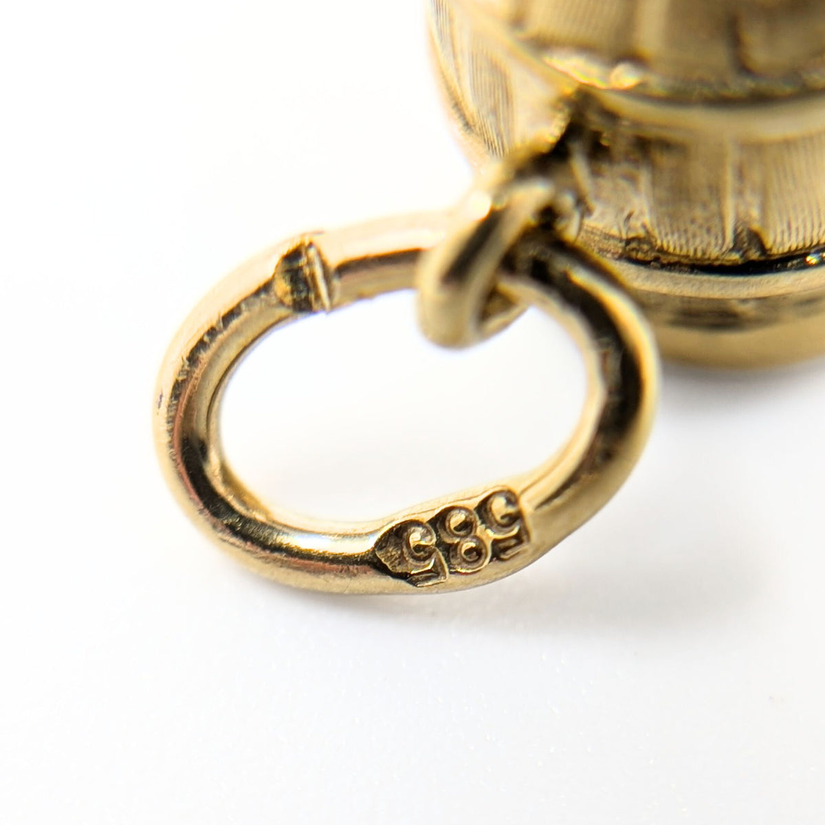 14K Gold Bourbon Barrel Charm