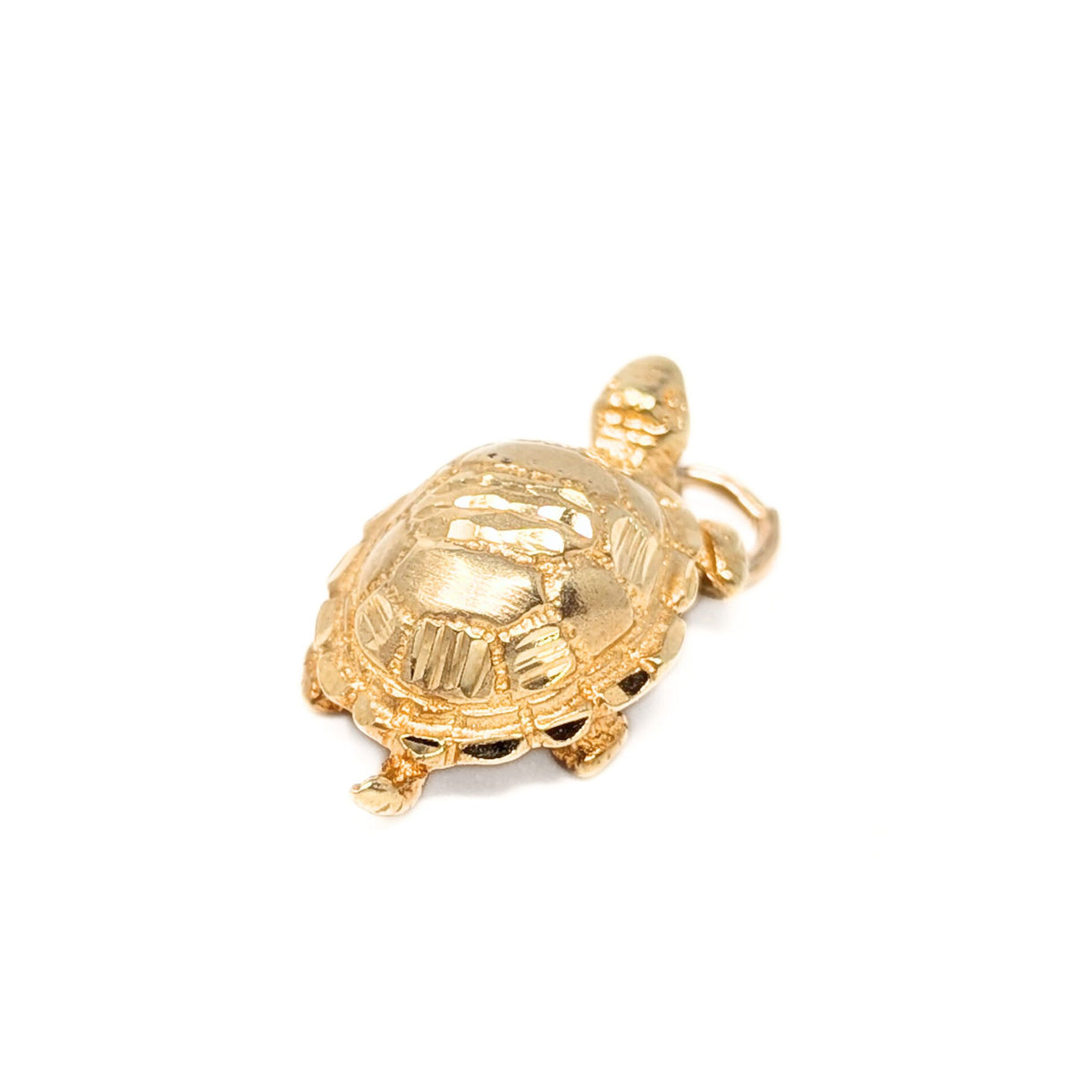 14K Gold Turtle Charm