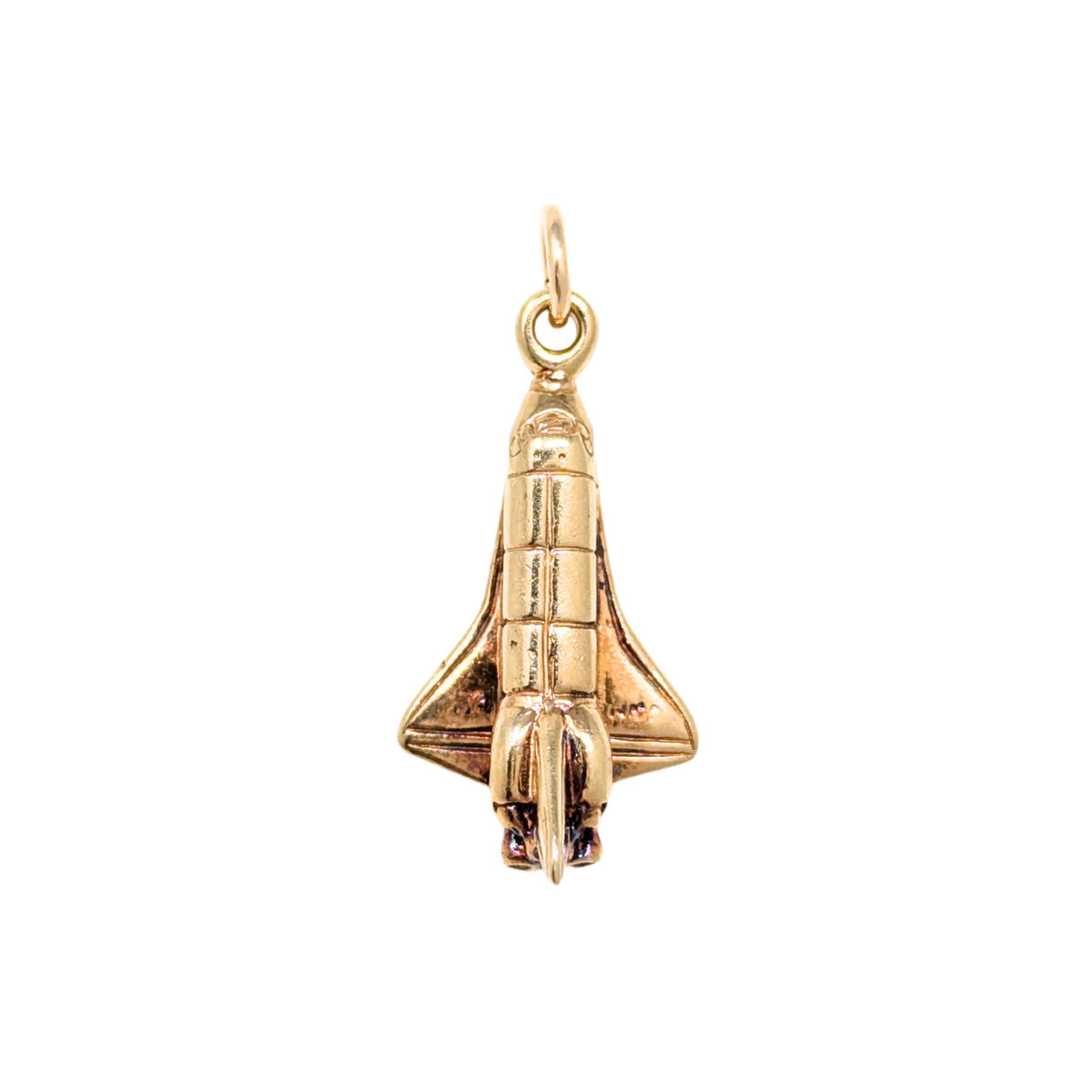 14K Gold Space Shuttle Charm