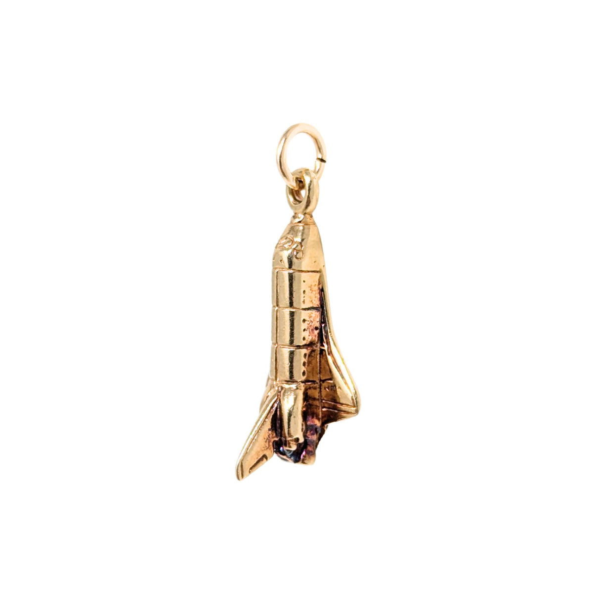 14K Gold Space Shuttle Charm