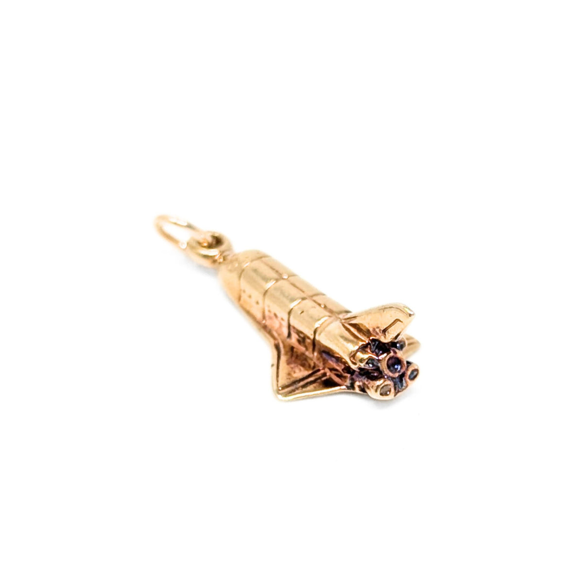 14K Gold Space Shuttle Charm