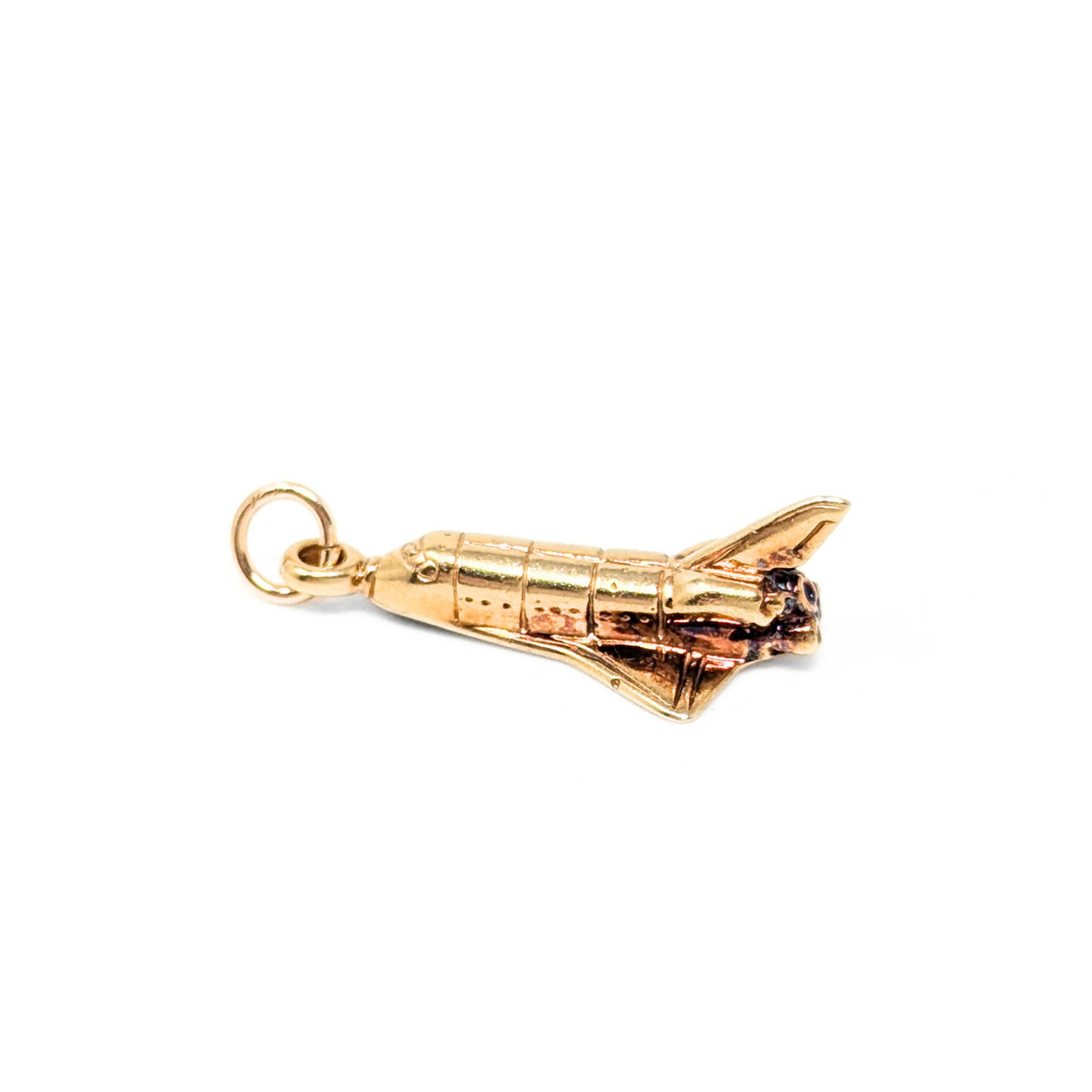 14K Gold Space Shuttle Charm