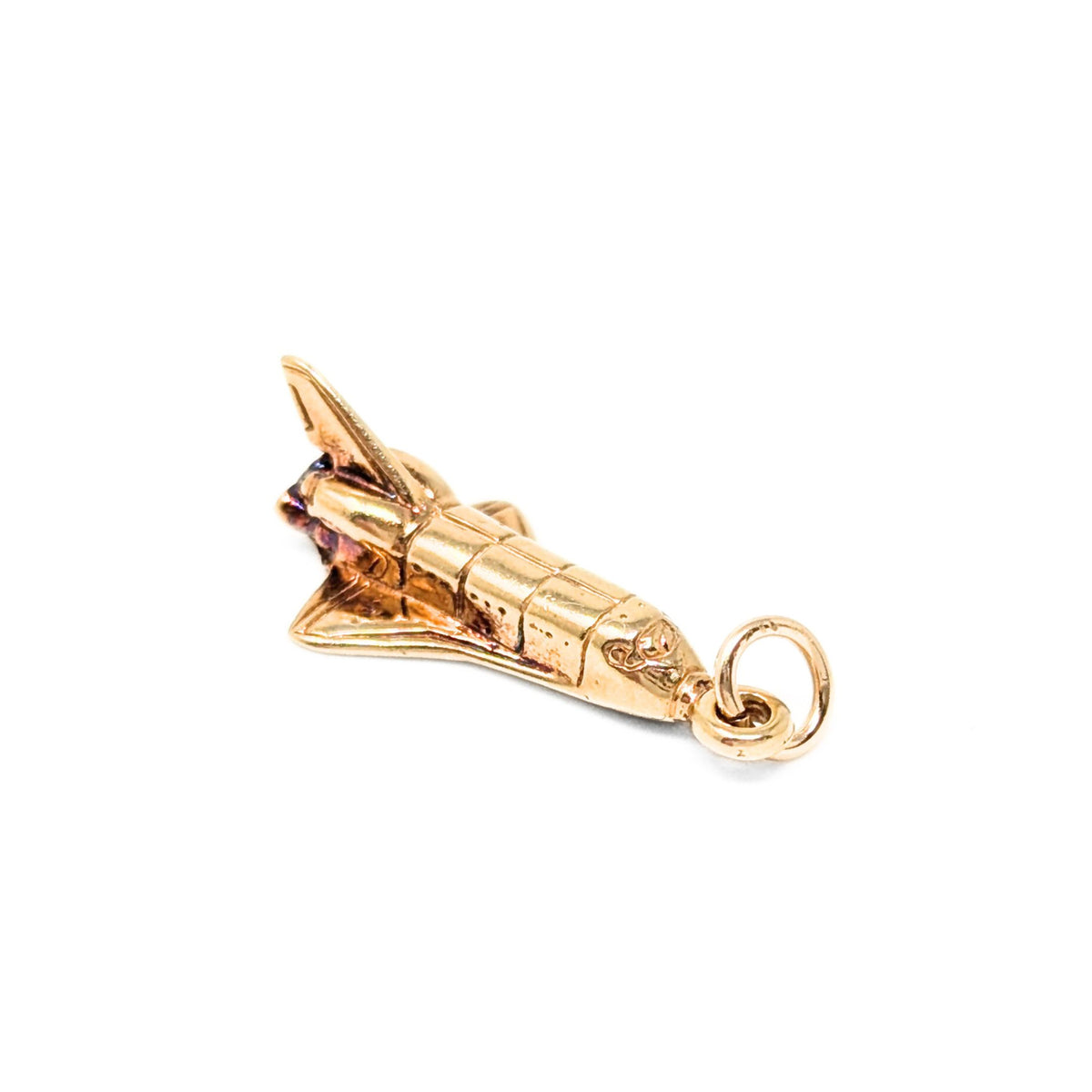 14K Gold Space Shuttle Charm