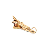 14K Gold Space Shuttle Charm