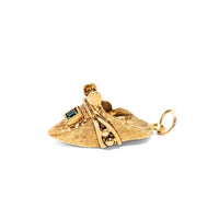 18K Gold & Emerald Bull Fighters Boot Charm