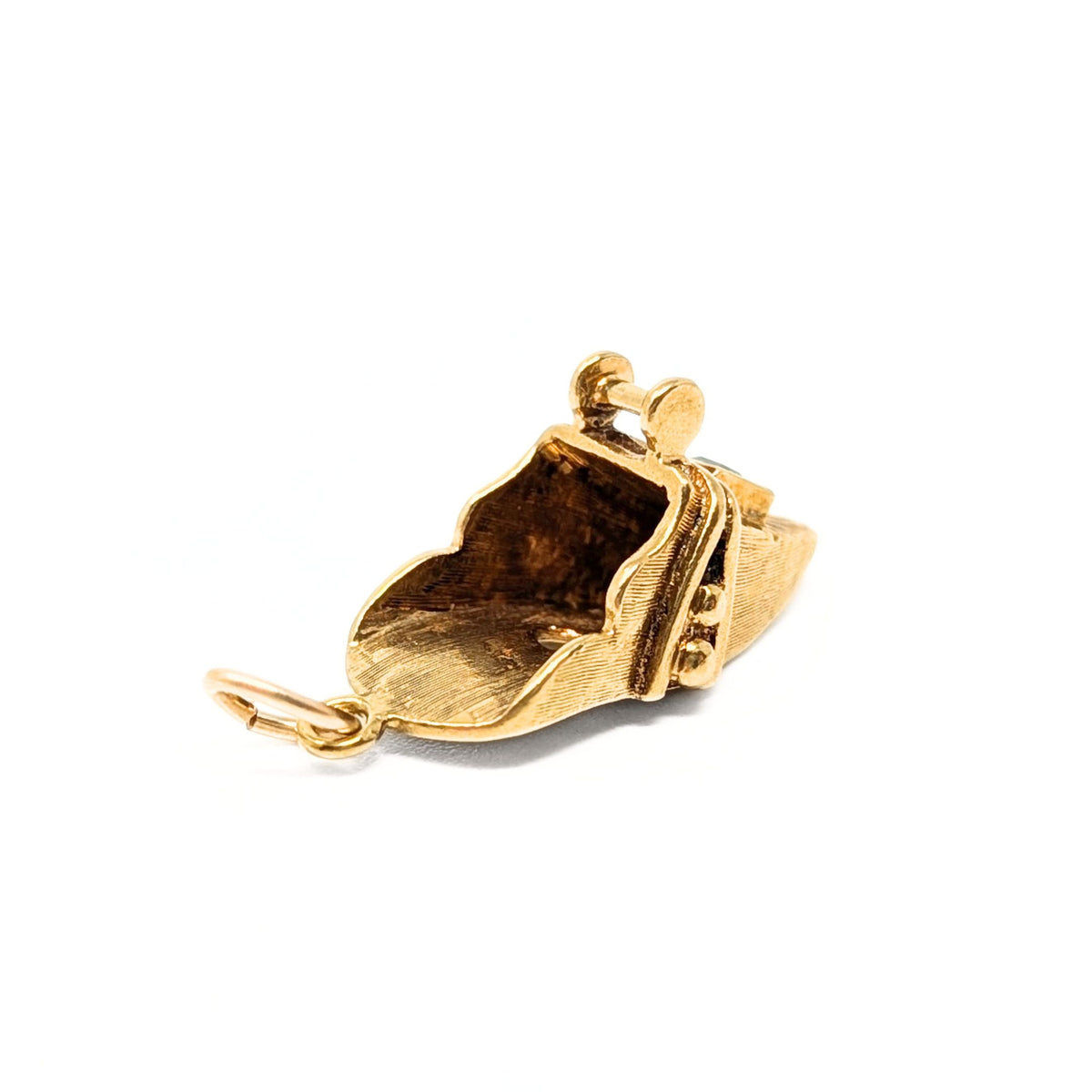 18K Gold & Emerald Bull Fighters Boot Charm