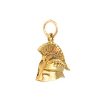 18K Gold Gladiator Helmet Charm