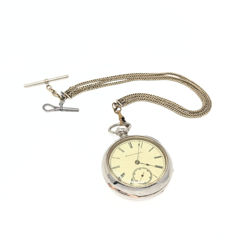 Elgin 1889 Model 1 18S 7J Key Wind Pocket Watch