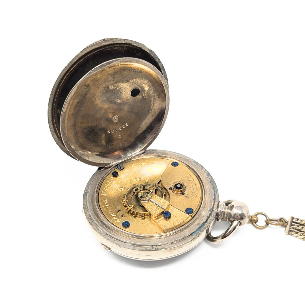 Elgin 1889 Model 1 18S 7J Key Wind Pocket Watch