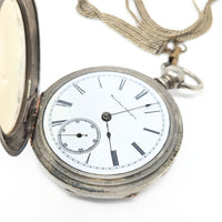 Elgin 1889 Model 1 18S 7J Key Wind Pocket Watch