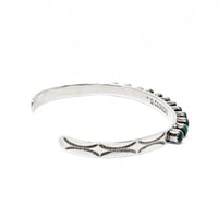 P. D. Coonsis Sterling Silver & Malachite Cuff Bracelet