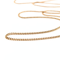 10K Gold 1920’s 33” 2mm Chain Necklace