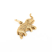 14K Gold Elephant Charm