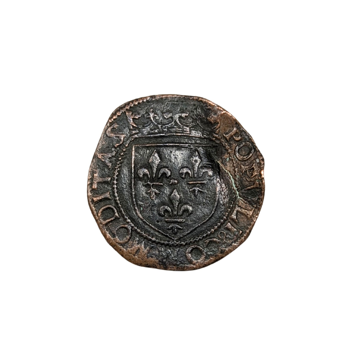 1501-03 Napoli Louis XII Sestino Copper Cavallo Coin