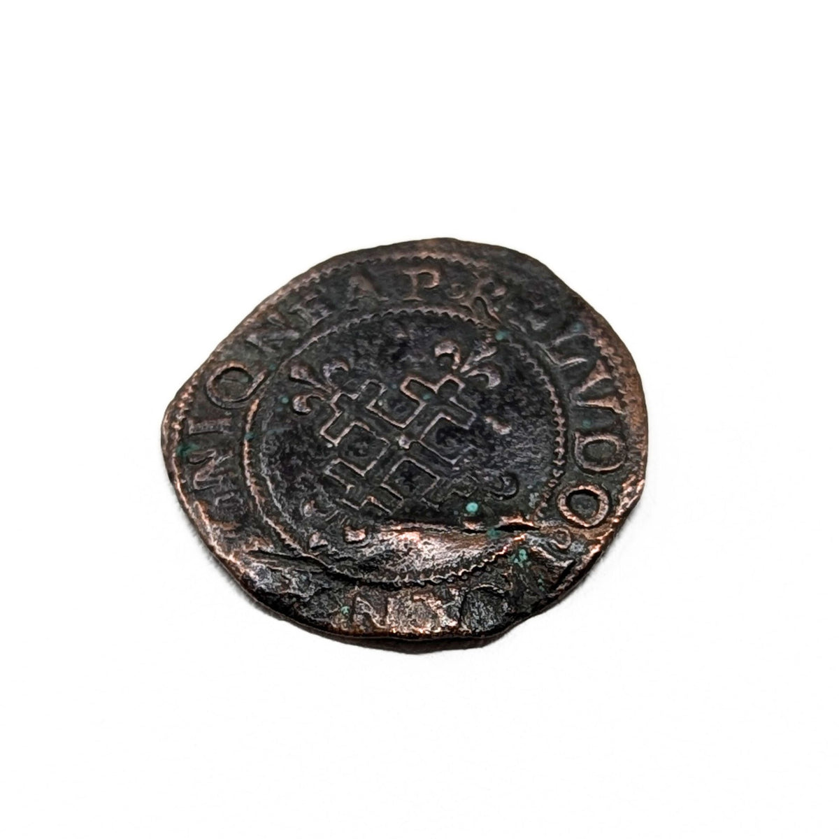 1501-03 Napoli Louis XII Sestino Copper Cavallo Coin