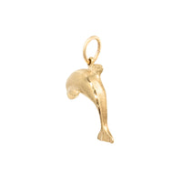 14K Gold Dolphin Charm