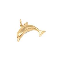 14K Gold Dolphin Charm