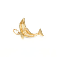 14K Gold Dolphin Charm