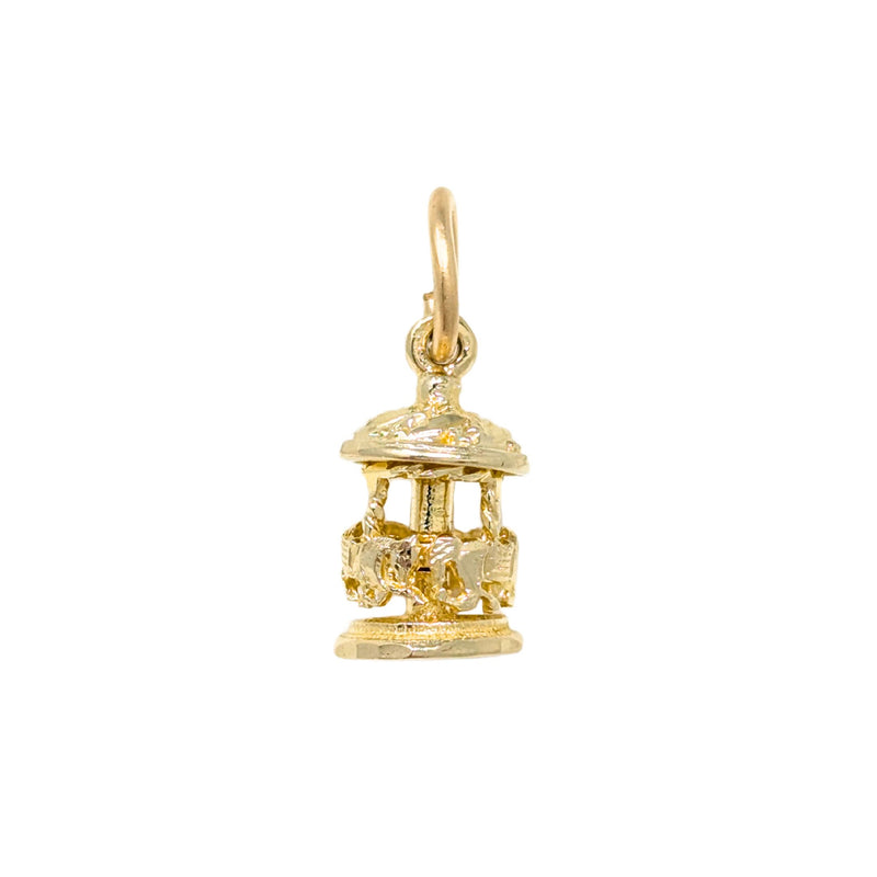 14K Gold Carousel Charm