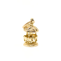 14K Gold Carousel Charm