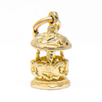 14K Gold Carousel Charm