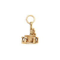 14K Gold Bartending Charm