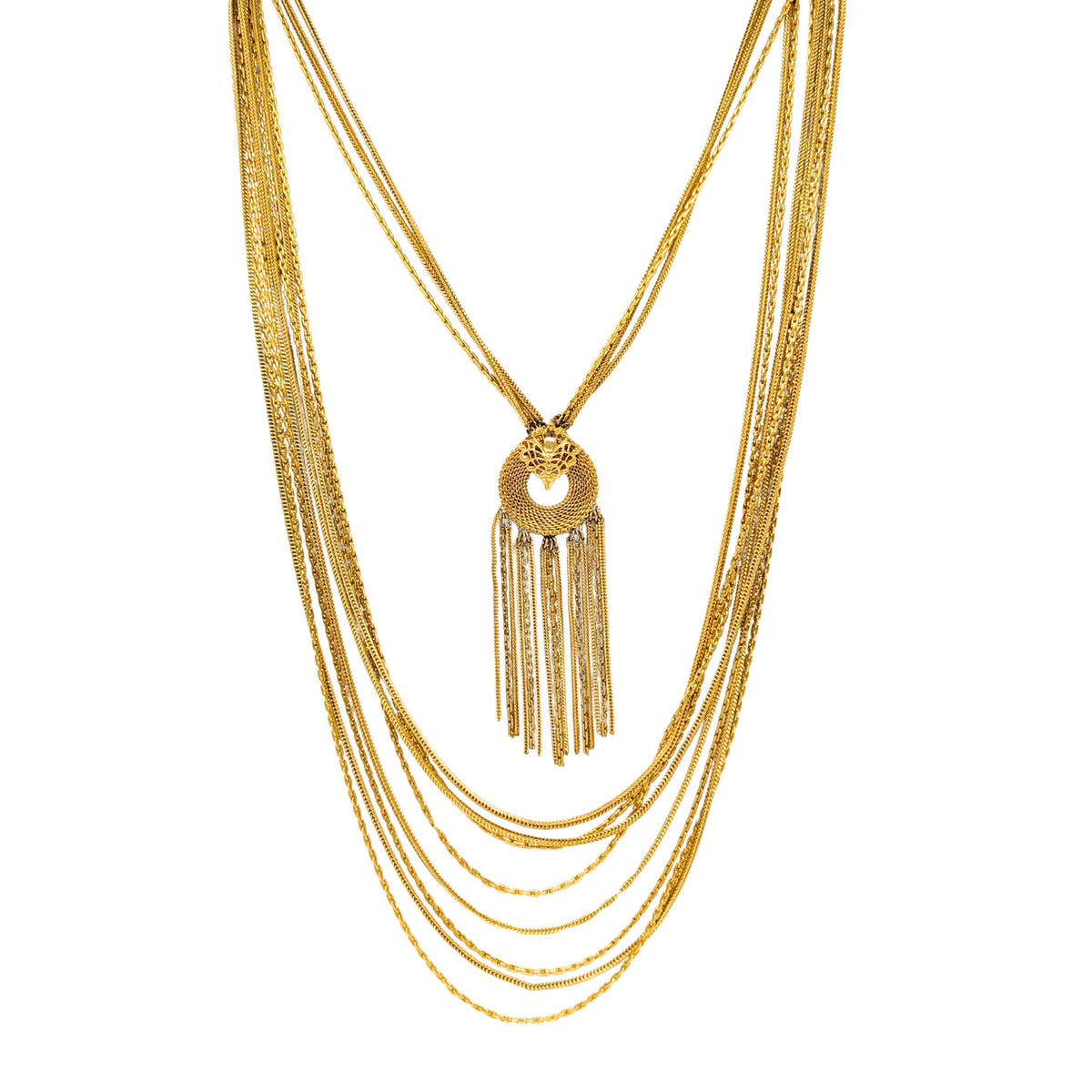 Monet 30” Gold Tone Multi-Strand Necklace