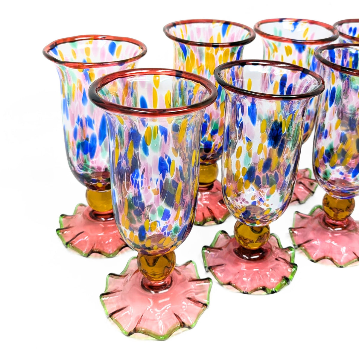 MacKenzie Childs "Molten Confetti" Glassware Set (20 pieces)